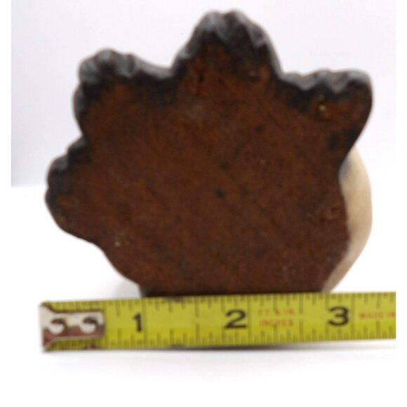 Wooden Cat Statue Hand Carved Embellished Metal Wire Whiskers Unbranded Unsigned - Picture 7 of 10